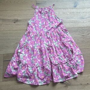 Zara girls pink floral dress 13/14Y